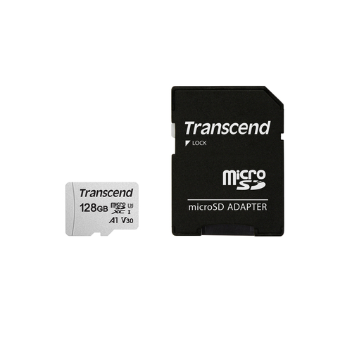 Bild von Transcend TS128GUSD300S-A Speicherkarte 128 GB MicroSDXC NAND Klasse 10
