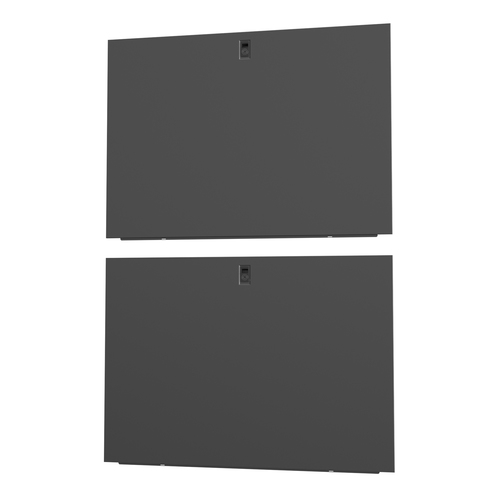 Bild von Vertiv 42 HE × Tiefe 1200 mm, geteilte Seitenwände, Schwarz (2 Stück)