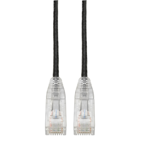 Bild von Tripp Lite N201-S6N-BK Netzwerkkabel Schwarz 0,15 m Cat6 U/UTP (UTP)