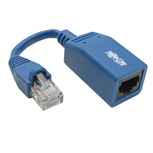 Bild von Tripp Lite N034-05N-BL Cisco Konsolen-Rollover-Kabeladapter (RJ45 Stecker/Buchse) - Blau, 5 Zoll