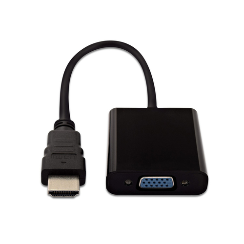 Bild von V7 Videoadapter HDMI (m) auf VGA (f), schwarz