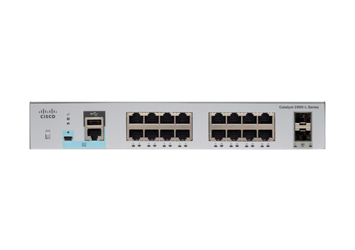 Bild von Cisco Catalyst 2960L-16TS-LL Managed L2 Gigabit Ethernet (10/100/1000) 1U Grau