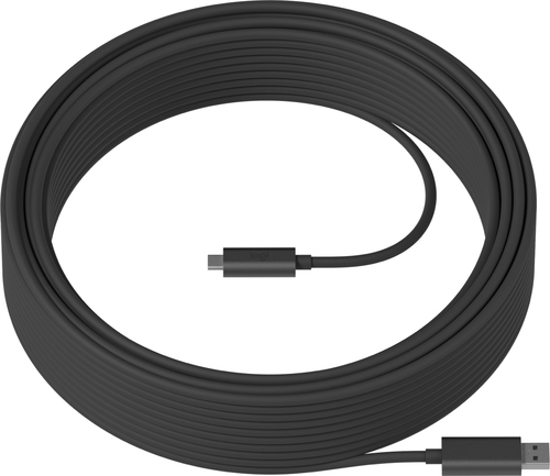 Bild von Logitech Strong USB Kabel 25 m USB 3.2 Gen 2 (3.1 Gen 2) USB A USB C Graphit