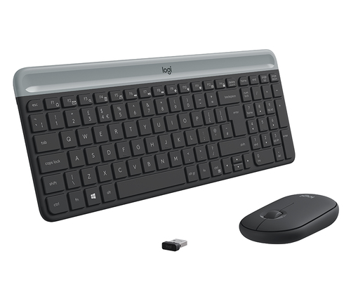 Bild von Logitech MK470 Tastatur Maus enthalten Universal RF Wireless QWERTZ Schweiz Graphit