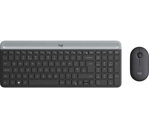 Bild von Logitech MK470 Tastatur Maus enthalten Büro RF Wireless QWERTY UK Englisch Graphit