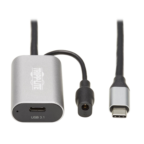 Bild von Tripp Lite U330-05M-C2C Aktives USB 3.2 Gen 1-Verlängerungskabel – USB-C-zu-USB-C (Stecker/Buchse), 5 Gbit/s, nur Daten, 5 m