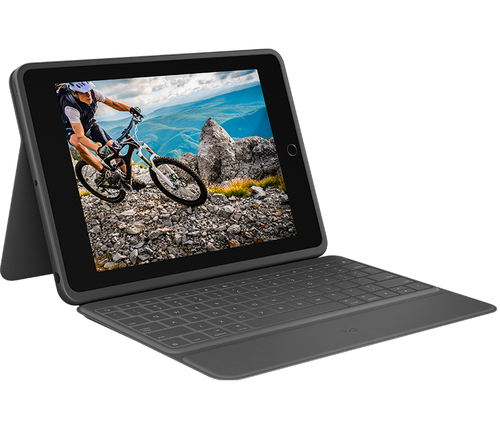 Bild von Logitech Rugged Folio QWERTZ Deutsch Smart Connector Graphit