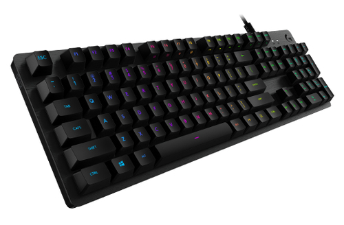 Bild von Logitech G G512 CARBON LIGHTSYNC RGB Mechanical Gaming Keyboard with GX Brown switches Tastatur USB QWERTZ Schweiz Karbon