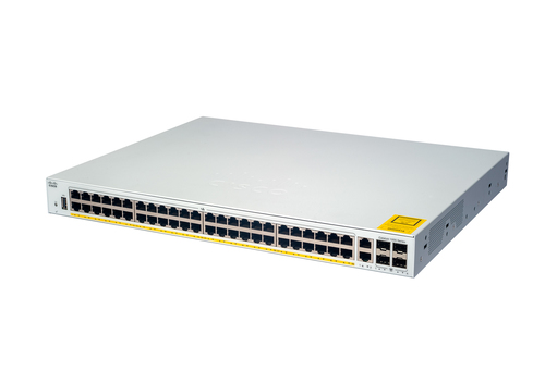 Bild von Cisco Catalyst C1000-48P-4G-L Netzwerk-Switch Managed L2 Gigabit Ethernet (10/100/1000) Power over Ethernet (PoE) Grau