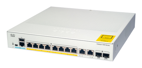 Bild von Cisco Catalyst C1000-8FP-2G-L Netzwerk-Switch Managed L2 Gigabit Ethernet (10/100/1000) Power over Ethernet (PoE) Grau