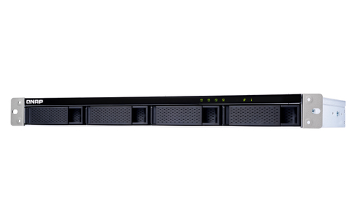 Bild von QNAP TL-R400S Speicherlaufwerksgehäuse HDD / SSD-Gehäuse Schwarz, Grau 2.5/3.5 Zoll