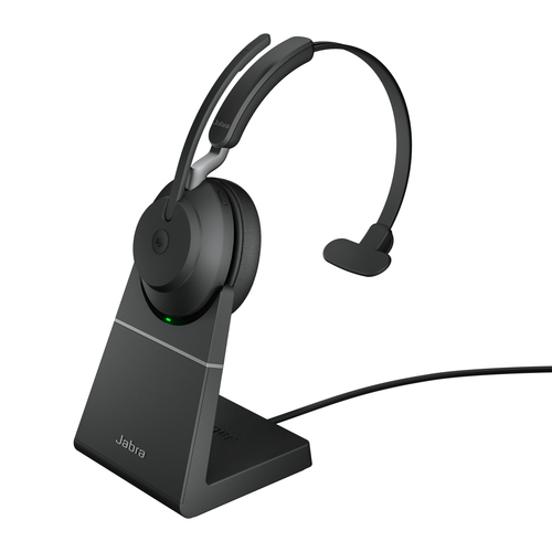 Bild von Jabra Evolve2 65, MS Mono Kopfhörer Kabellos Kopfband Büro/Callcenter USB Typ-A Bluetooth Schwarz