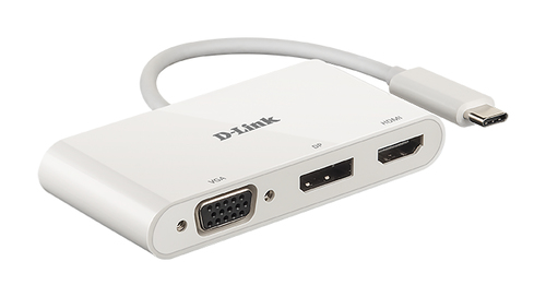 Bild von D-Link DUB-V310 Notebook-Dockingstation & Portreplikator Kabelgebunden USB 3.2 Gen 1 (3.1 Gen 1) Type-C Weiß