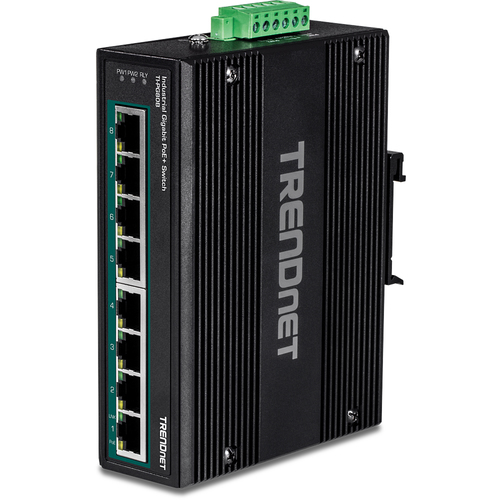 Bild von Trendnet TI-PG80B Netzwerk-Switch Gigabit Ethernet (10/100/1000) Power over Ethernet (PoE) Schwarz