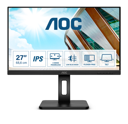 Bild von AOC P2 Q27P2Q LED display 68,6 cm (27 Zoll) 2560 x 1440 Pixel Quad HD Schwarz