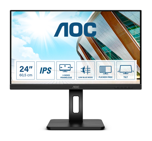 Bild von AOC P2 Q24P2Q LED display 60,5 cm (23.8 Zoll) 2560 x 1440 Pixel Quad HD Schwarz