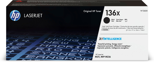 Bild von HP 136X High Yield Black Original LaserJet Toner Cartridge Tonerkartusche 1 Stück(e) Schwarz