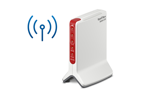 Bild von FRITZ!Box Box 6820 LTE International WLAN-Router Gigabit Ethernet Einzelband (2,4GHz) 4G Rot, Weiß