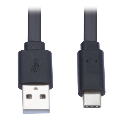 Bild von Tripp Lite U038-003-FL USB Kabel USB 2.0 0,914 m USB A USB C Schwarz