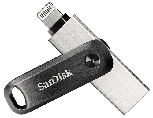 Bild von SanDisk iXpand USB-Stick 64 GB USB Type-A / Lightning 3.2 Gen 2 (3.1 Gen 2) Schwarz, Silber