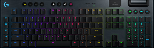 Bild von Logitech G G915 LIGHTSPEED Wireless RGB Mechanical Gaming Keyboard – GL Clicky Tastatur RF Wireless + Bluetooth QWERTY UK Englisch Karbon