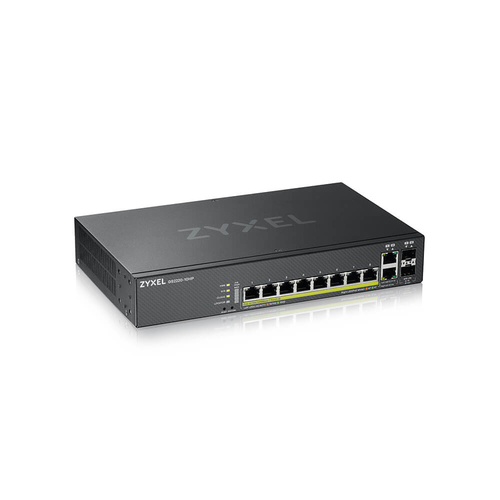 Bild von Zyxel GS2220-10HP-EU0101F Netzwerk-Switch Managed L2 Gigabit Ethernet (10/100/1000) Power over Ethernet (PoE) Schwarz