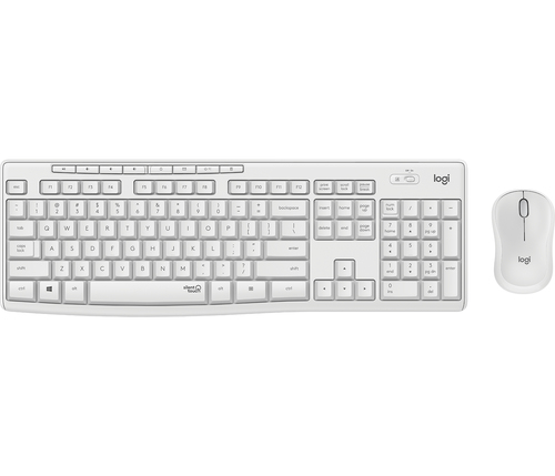 Bild von Logitech MK295 Silent Wireless Combo Tastatur Maus enthalten Büro RF Wireless Hebräisch Weiß