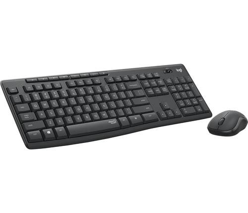 Bild von Logitech MK295 Silent Wireless Combo Tastatur Maus enthalten Büro USB QWERTY US International Graphit