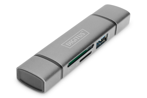 Bild von Digitus Dual Card Reader Hub USB-C™ / USB 3.0, OTG