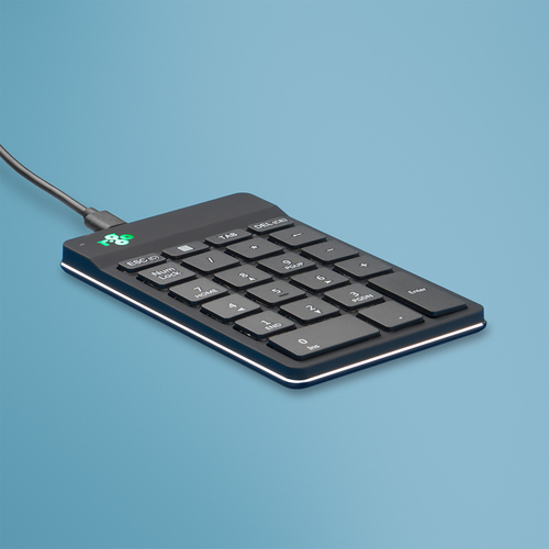 Bild von R-Go Tools Tastatur R-Go Numpad Break, ergonomischer Ziffernblock mit Pausensoftware, kabelgebunden, schwarz