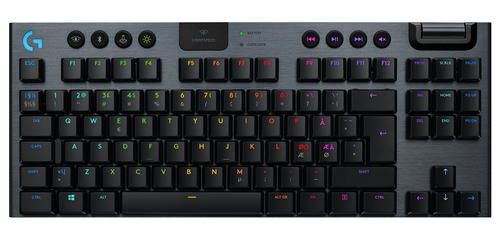 Bild von Logitech G G915 TKL Tenkeyless LIGHTSPEED Wireless RGB Mechanical Gaming Keyboard - GL Clicky Tastatur RF Wireless + Bluetooth QWERTY UK Englisch Karbon