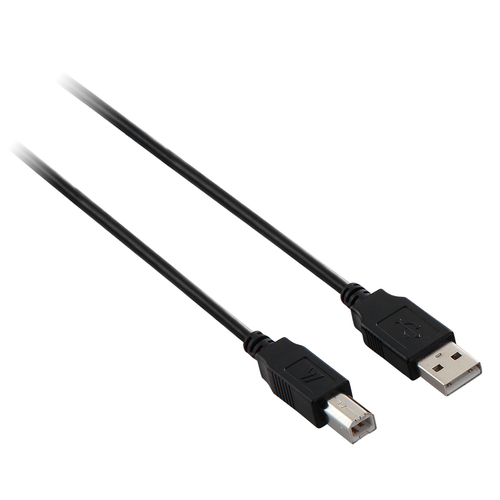 Bild von V7 USB 2.0 Kabel USB A zu B (m/m) schwarz 5m