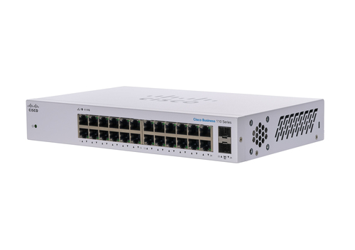 Bild von Cisco CBS110 Unmanaged L2 Fast Ethernet (10/100) 1U Grau
