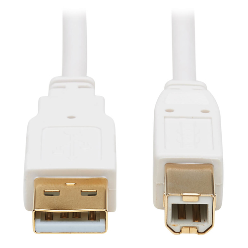 Bild von Tripp Lite U022AB-006-WH USB Kabel USB 2.0 1,83 m USB A USB B Weiß