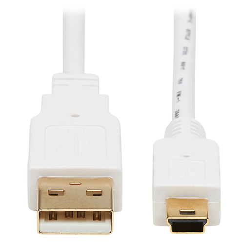 Bild von Tripp Lite U030AB-003-WH USB Kabel USB 2.0 0,91 m USB A Mini-USB B Weiß