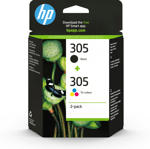 Bild von HP 305 2er-Pack Cyan/Magenta/Gelb/Schwarz Original Druckerpatrone