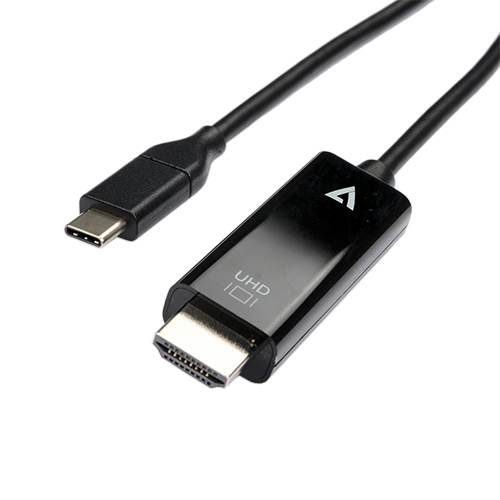 Bild von V7 V7UCHDMI-2M Videokabel-Adapter USB Typ-C HDMI Schwarz