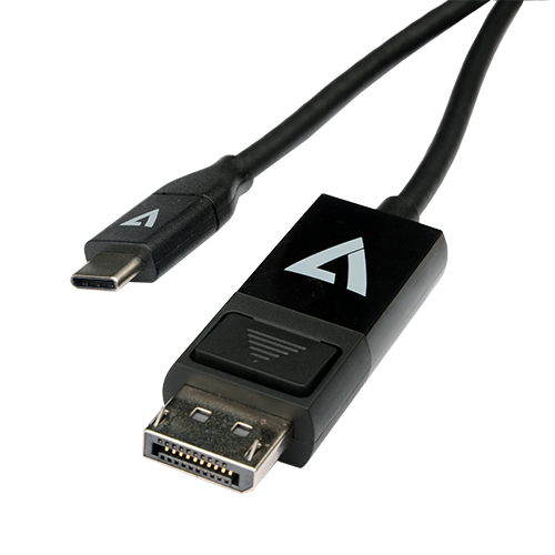 Bild von V7 V7UCDP-2M Kabeladapter USB Type-C 3.2 Gen 1 DisplayPort Schwarz