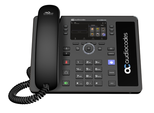 Bild von AudioCodes C435HD IP-Telefon Schwarz LCD