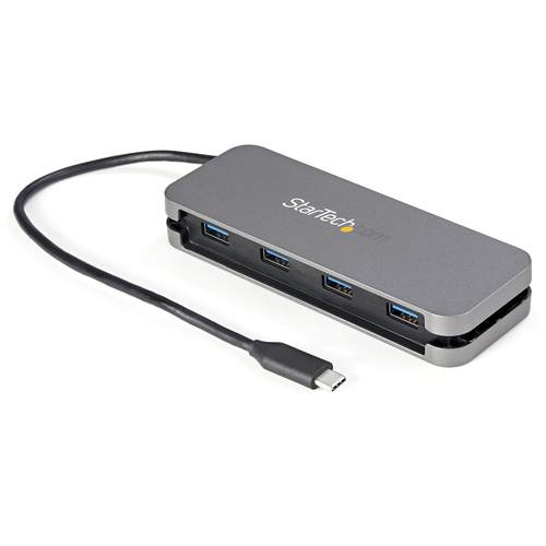 Bild von StarTech.com 4 Port USB-C-Hub - 4x USB-A - 5Gbit/s USB 3.0 Typ-C Hub (USB 3.2 Gen 1) - Busbetrieben - Tragbarer USB-C auf USB-A Adapter Hub - 28,5cm Kabel integriertes Host-Kabel