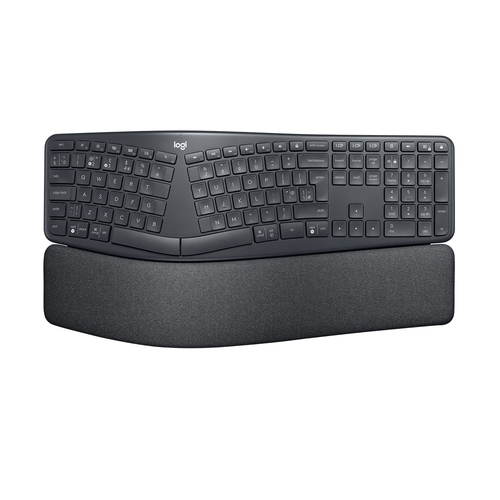 Bild von Logitech Ergo K860 Tastatur Büro RF Wireless + Bluetooth US International Graphit