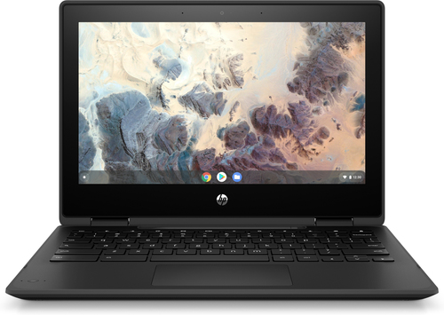 Bild von HP Chromebook x360 11 G4 N5100 29,5 cm (11.6 Zoll) Touchscreen HD Intel® Celeron® 8 GB LPDDR4x-SDRAM 64 GB eMMC Wi-Fi 6 (802.11ax) ChromeOS Schwarz