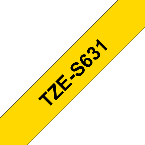 BROTHER TZE-S631 LAMINATED TAPE 12MM 8M