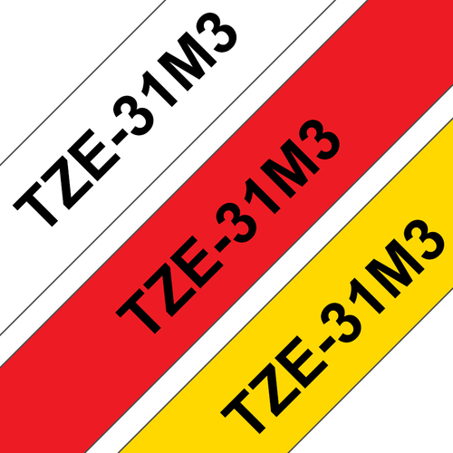 BROTHER TZE-31M3 12MM 8M 3-PACK WITH