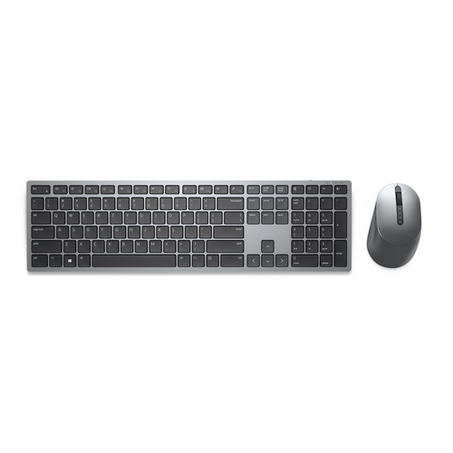 Bild von DELL KM7321W Tastatur Maus enthalten RF Wireless + Bluetooth AZERTY Französisch Grau, Titan