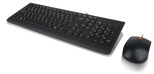 Bild von Lenovo 300 USB Combo Tastatur Maus enthalten Haus QWERTY Deutsch Schwarz