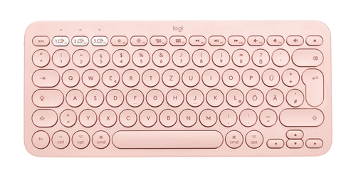 Bild von Logitech K380 for Mac Multi-Device Bluetooth Keyboard Tastatur Universal QWERTY UK Englisch Pink