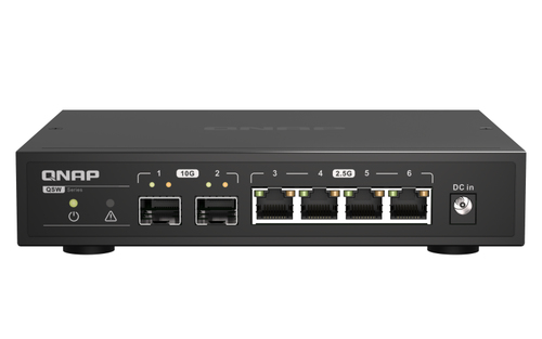 Bild von QNAP QSW-2104-2S Netzwerk-Switch Unmanaged 2.5G Ethernet Schwarz