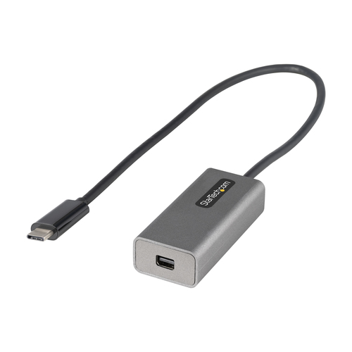 Bild von StarTech.com USB-C auf Mini DisplayPort Adapter - 4K 60Hz USB-C auf mDP Adapter Dongle - USB-Type-C zu Mini-DP-Monitor - Videokonverter - Kompatibel mit Thunderbolt 3 - 30cm integriertes Kabel