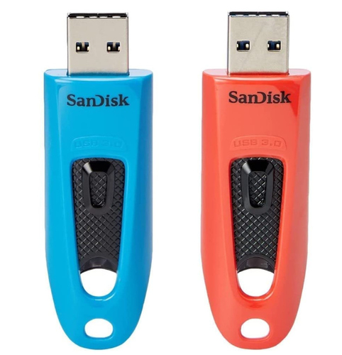 Bild von SanDisk Ultra USB-Stick 64 GB USB Typ-A 3.2 Gen 1 (3.1 Gen 1) Blau, Rot